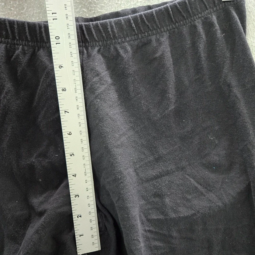 Torrid Women Pants 2 Black Lace Up Ankle Leggings Elastic Waist 23" Inseam - Picture 6 of 8